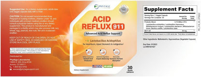 Natural Acid Reflux 911 - Complemento para Aliviar el Ardor de Estómago y la Acidez - 30 Cápsulas – Image 8