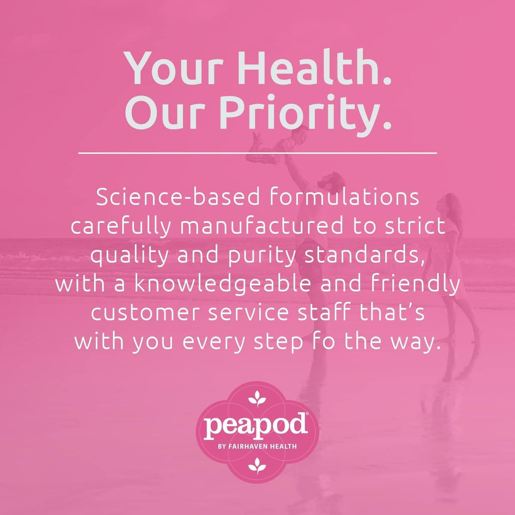 Fairhaven Health Peapod Prenatal Multivitamin - 1 al Día, Sabor Vainilla - 60 Comprimidos (2 Meses de Suministro)
