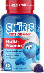 Smurfs Focus Gummies para Niños | Suplemento de Concentración con Fosfatidilserina | 30 Gominolas