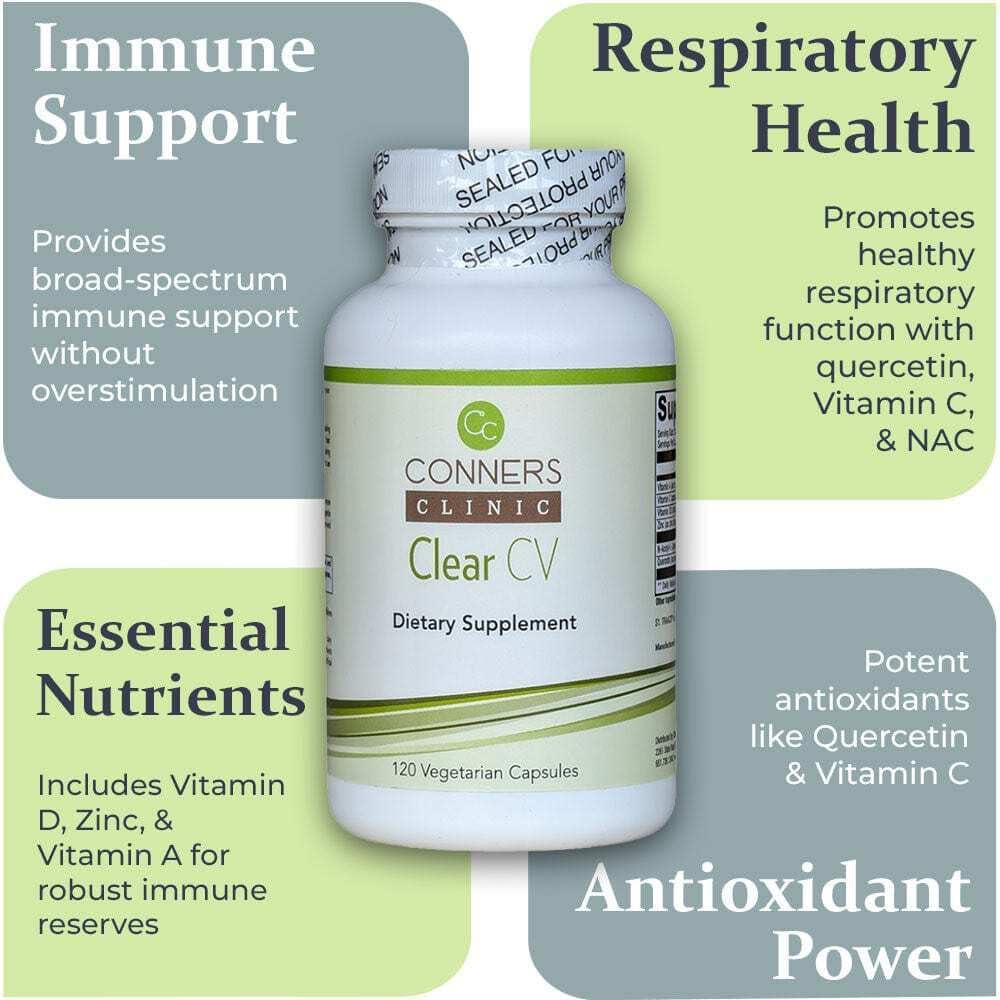 Clear CV - 120 Cápsulas | Vitaminas y Minerales Esenciales para el Soporte Inmunitario