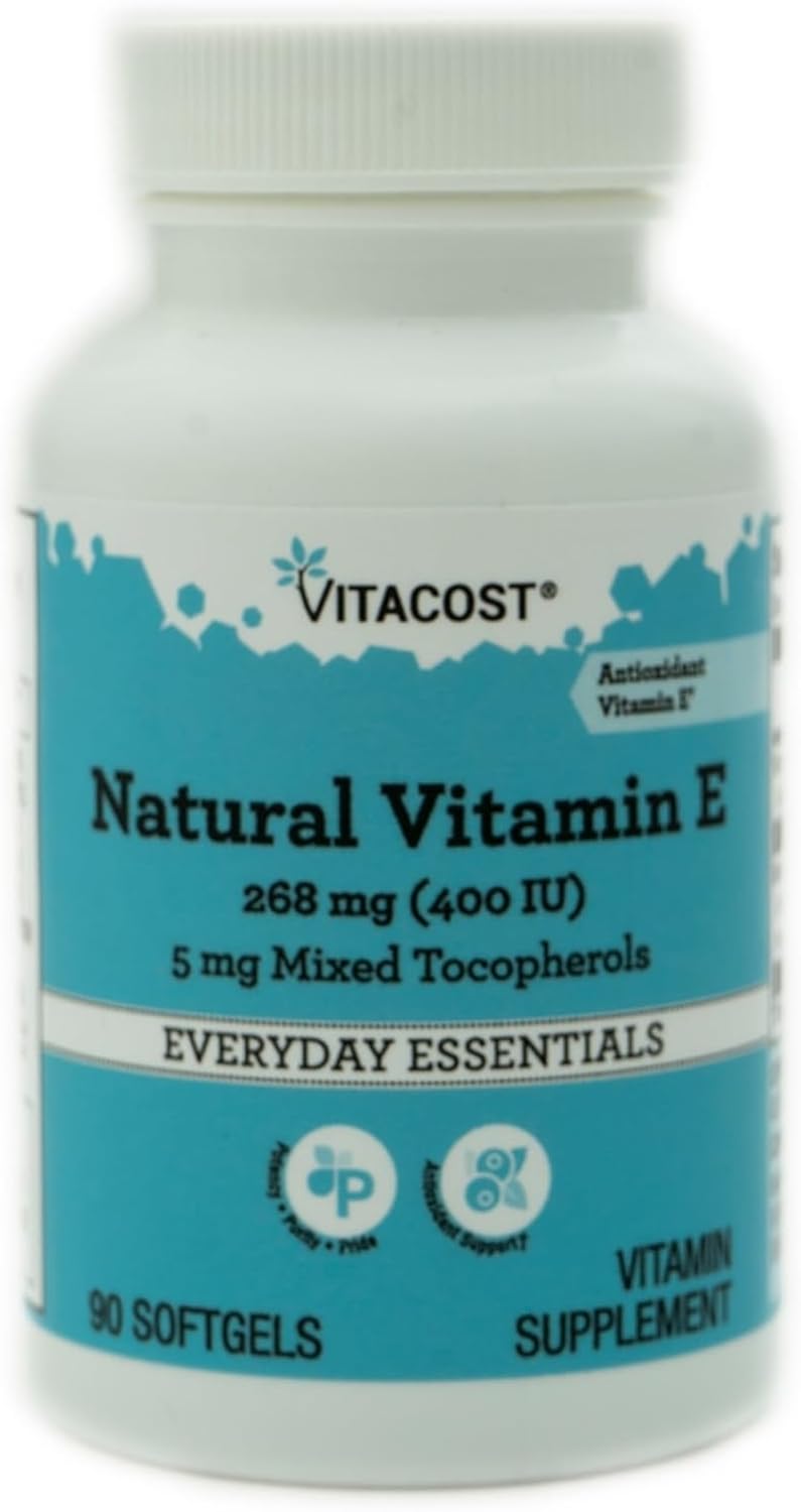 Vitacost Natural Vitamin E, 90 Softgels