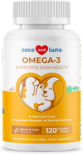 Coco and Luna Omega 3 Aceite de Pescado para Perros - 120 Comprimidos