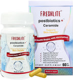 FRESHLITE Japanese Clear Skin Ceramide Supplement – Ceramida vegetal y postbióticos para hidratación, barrera y elasticidad – 60 cápsulas veganas