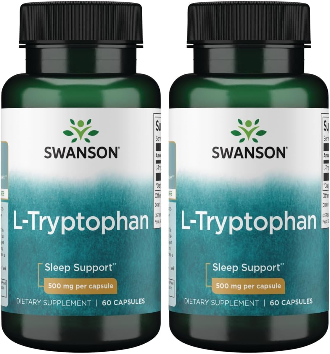 Swanson L-Tryptophan – 500 mg, 60 Capsules