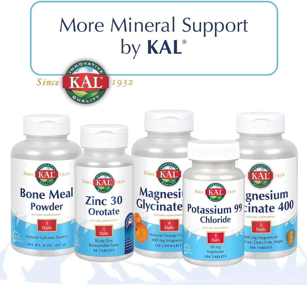 KAL Citrato de Calcio con Vitamina D3 - 1000 mg, 90 Comprimidos