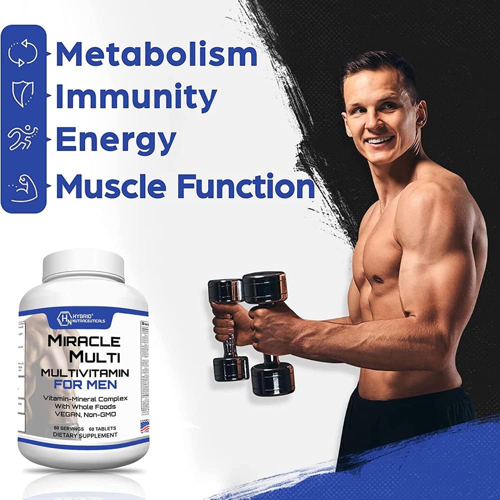 MiracleMulti Performance Blend - Men's Multivitamin with Probiotics and Superfoods