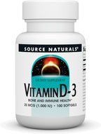 Source Naturals Vitamina D-3 1000 UI - 100 Cápsulas Blandas