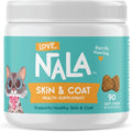 Skin and Coat Supplement for Cats - 90 Tasty Soft Chews - Omega 3 Fish Oil, Biotin, Vitamin E Supports Skin & Fur Health - 3.2 oz