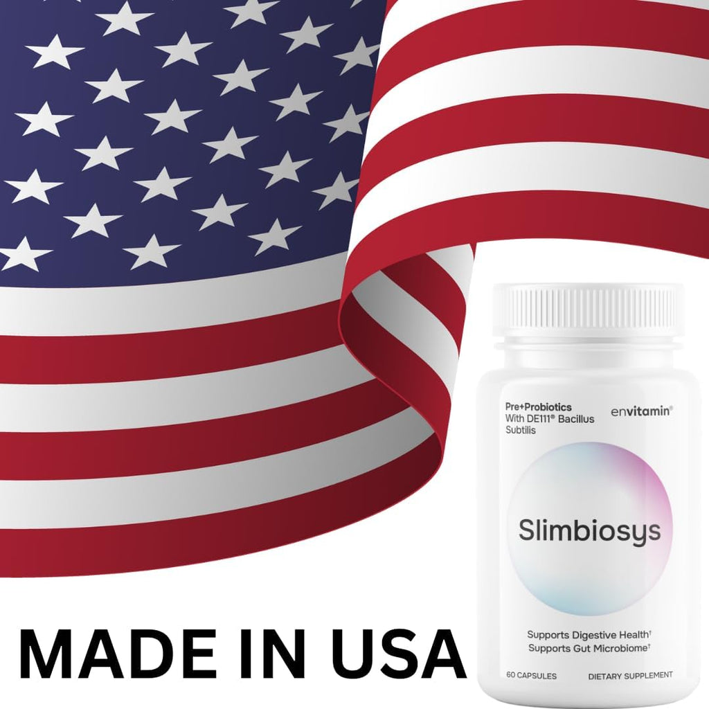envitamin Slimbiosys Ultra Probiótico en Cápsulas - Pre y Probióticos para Mujeres y Hombres - Apoya tu Microbioma
