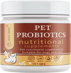 NTCARE Probióticos en Polvo para Perros y Gatos - Fórmula Veterinaria con Enzimas Digestivas y Prebióticos, 100g