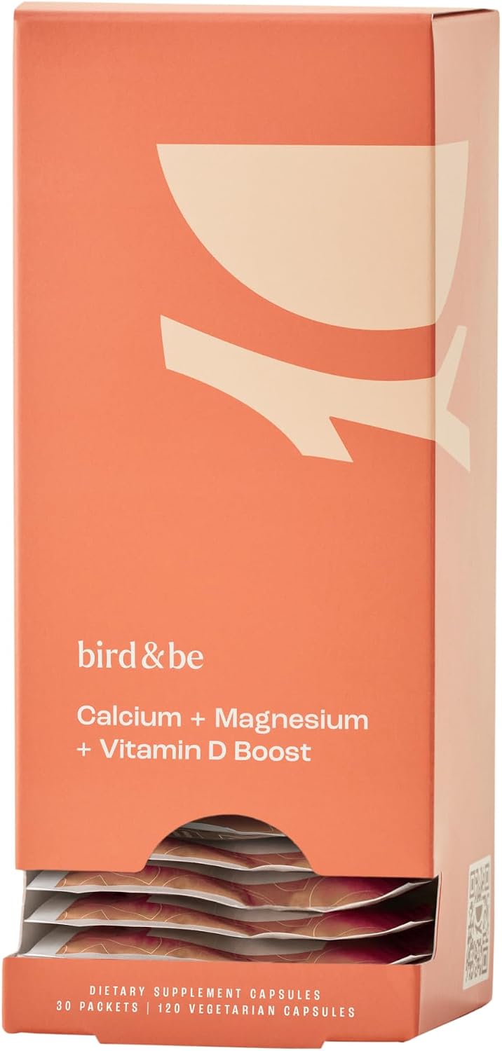 bird&be Calcio + Magnesio + Vitamina D3 | Salud Ósea y Relajación Muscular | Vegano