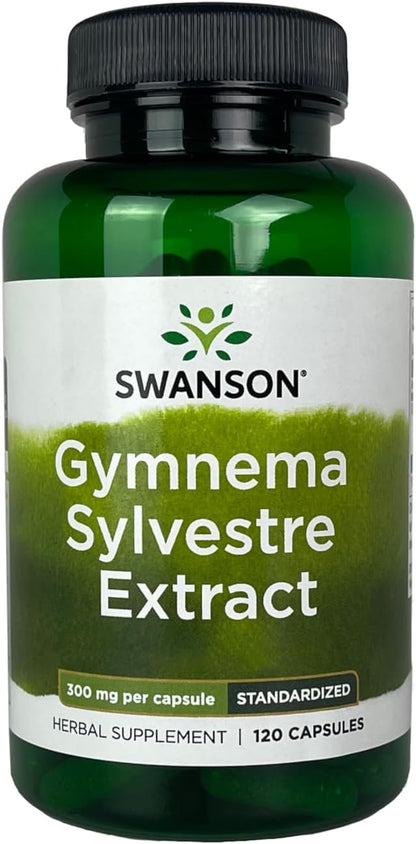 Swanson Gymnema Sylvestre Extract 300 mg 120 Cápsulas – Image 1