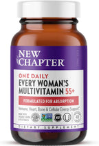 New Chapter Every Woman's One Daily 55+ - Multivitamin for Women - Supports Immune System, Bones & Vision* - Gentle on Stomach - Non-GMO, Gluten Free, Dairy Free, Vegetarian & Kosher - 48 Tablets