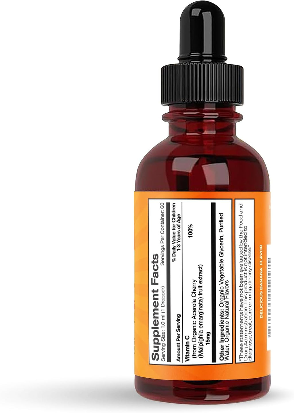 Feel Great Gotas Líquidas Orgánicas de Vitamina C para Niños y Bebés | Apoyo Inmunológico y Antioxidante | Fácil de Tomar | USDA Orgánico, Vegano, Sin OGM, Sin Gluten | 59 ml