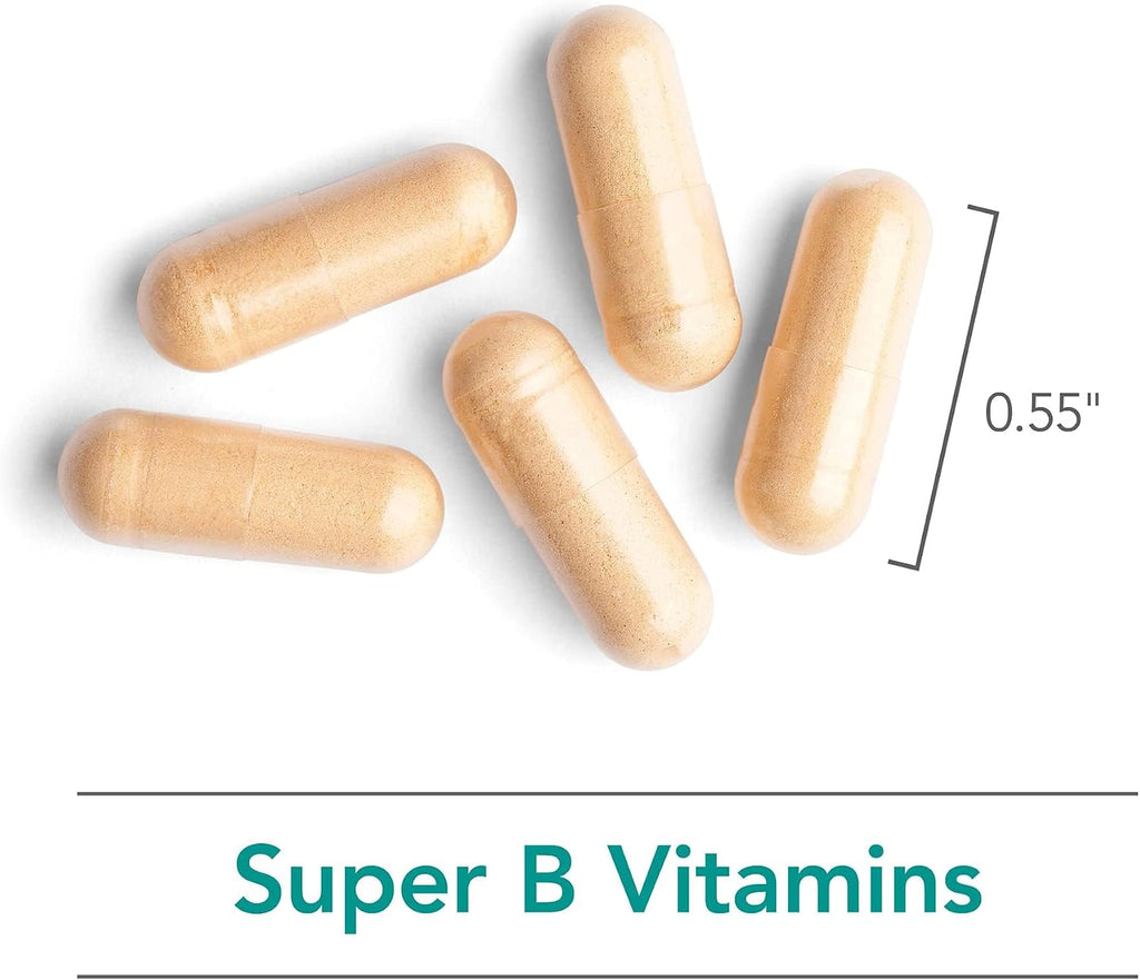 Super B Vitamins - Complejo B Completo para Energía y Metabolismo - 120 Cápsulas - Allergy Research Group