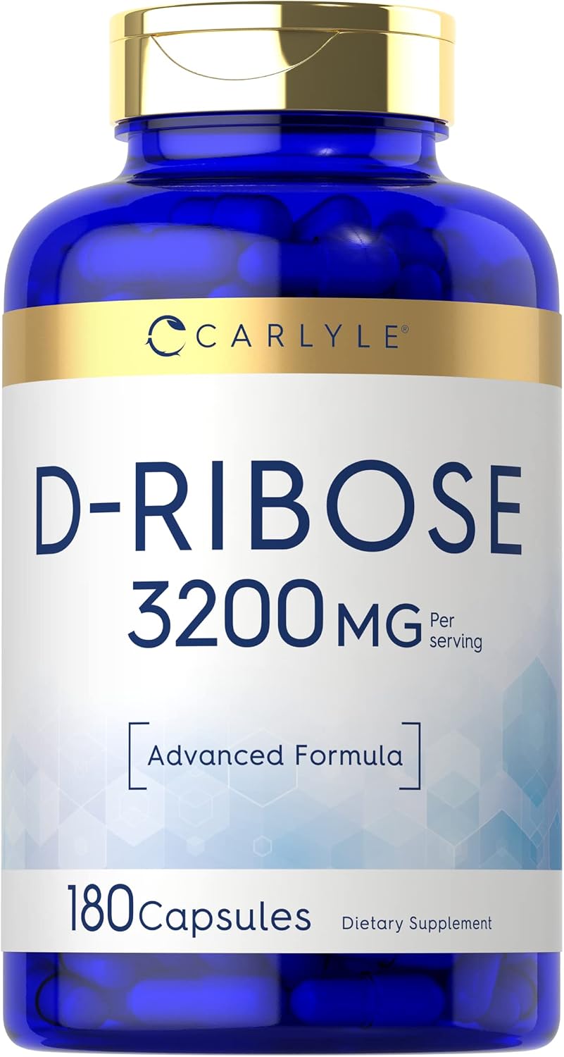 Carlyle Cápsulas de D-Ribosa 3200mg | 180 Cápsulas