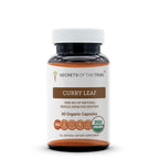 Secrets of the Tribe Cápsulas de Hoja de Curry Orgánicas | Suplemento Herbal Vegetariano | 60 Cápsulas