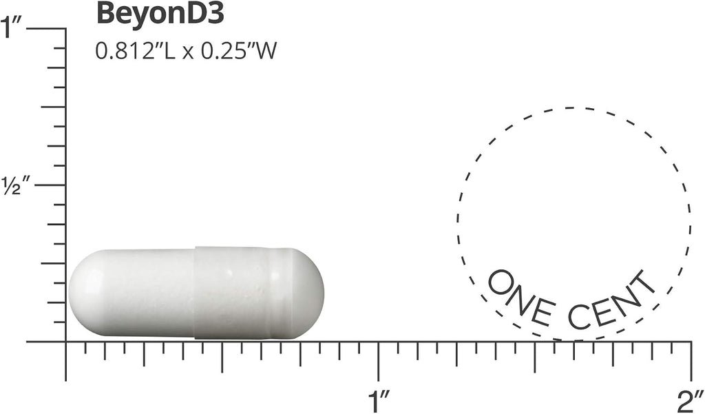 Dr. Whitaker's BeyonD3 - Vitamina D3 5000 UI con K2, Magnesio, Zinc y Boro - 30 Cápsulas