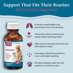 AmazaPet – Comprimidos para la tos y el soporte respiratorio en perros y gatos (180 comprimidos)