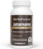 Herbsforever Cápsulas de Jatamansi | Nardostachys Jatamansi | 60 Cápsulas Veganas, 800 mg
