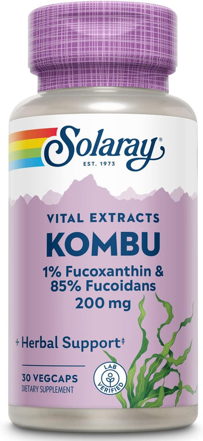 Solaray Fucoxanthin Special Formula - 400 mg, 30 Cápsulas Vegetarianas – Image 1