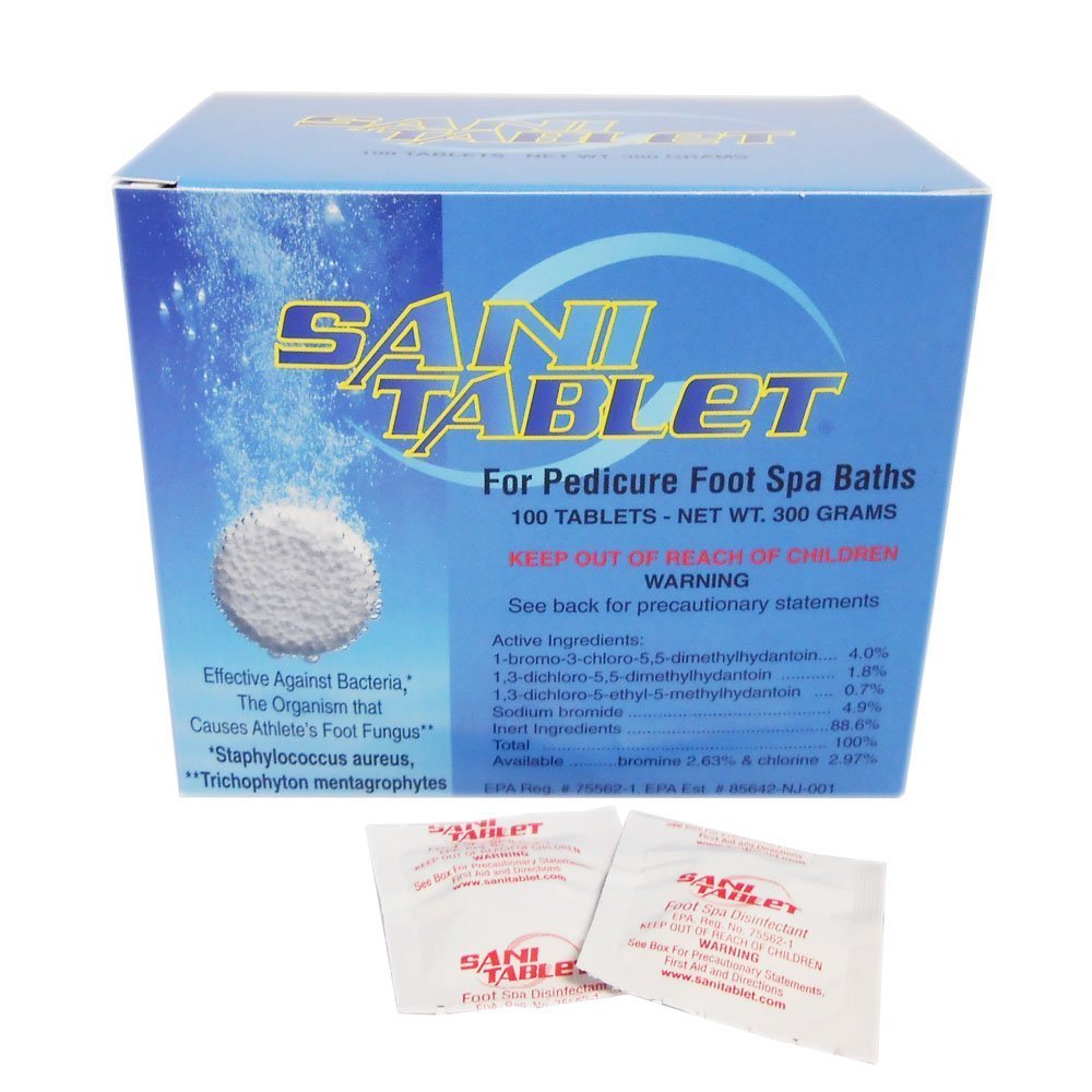 SANI CARE Sani-Tablet 100 tabletas para pedicura