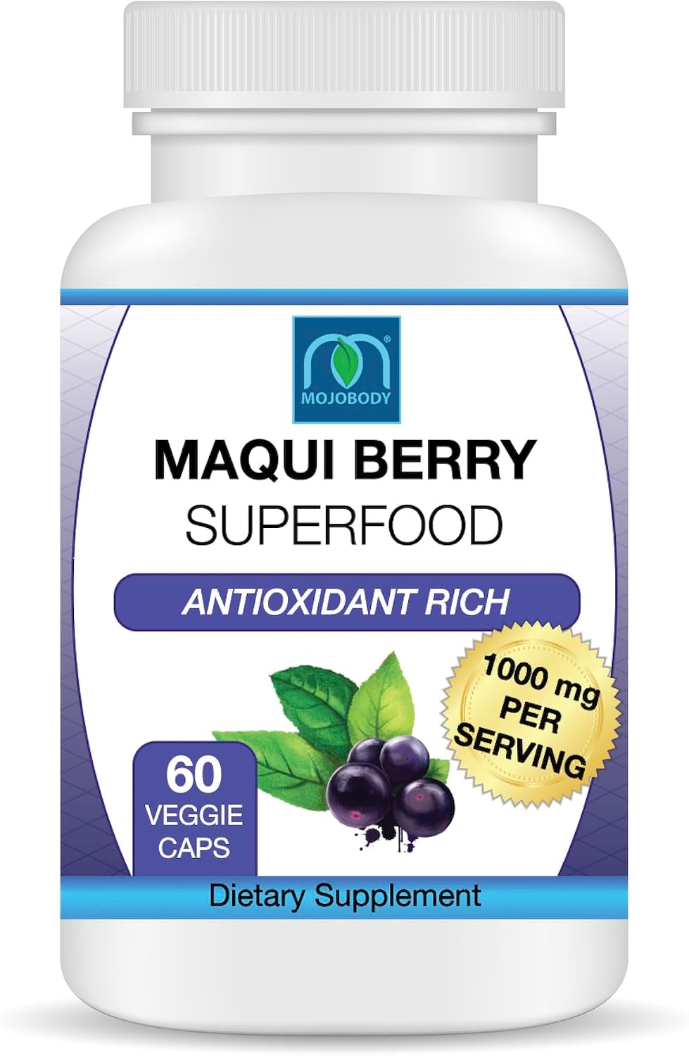 Maqui Forza - Cápsulas de Maqui Berry con Antioxidantes, 1000mg por Dosis, 60 Cápsulas Veganas