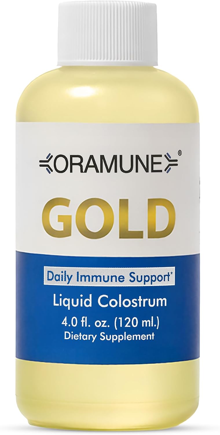 Oramune Gold Soporte Inmunológico – Calostro bovino líquido con factores de transferencia y lactoferrina (118 ml)