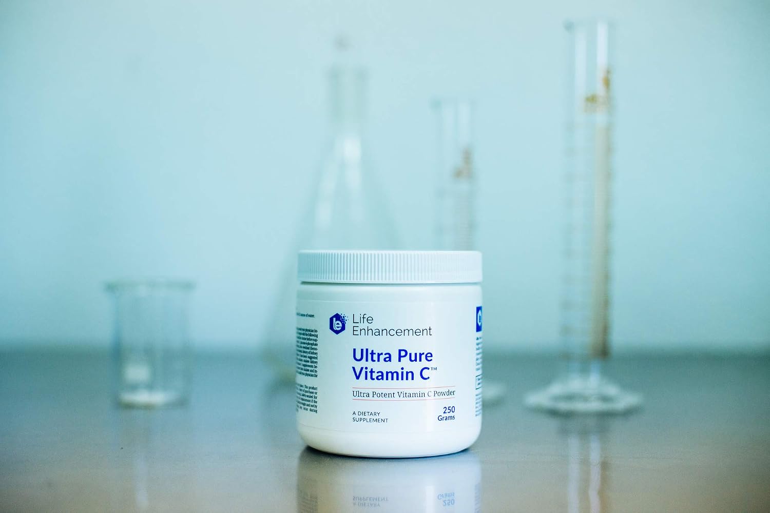 Life Enhancement Ultra Pure Vitamina C en Polvo - 1,100 mg Ácido Ascórbico - 227 Raciones