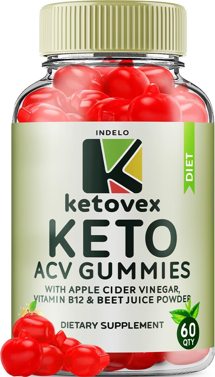 Ketovex Keto BHB Gummies Advanced Formula - Gomitas Keto con ACV y B12, 60 unidades