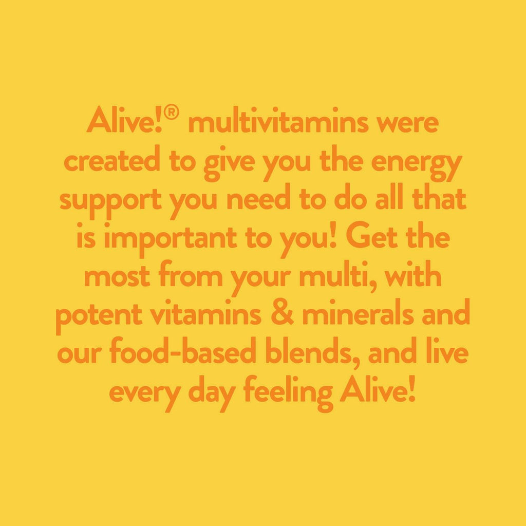 Nature's Way Alive! Multivitamínico Diario Energy 22 Vitaminas y Minerales 60 Comprimidos (Pack de 2)