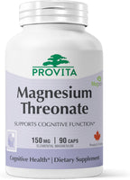 Provita Magnesio L-Treonato | Apoyo Cognitivo y Equilibrio Electrolítico Cerebral | 50 mg de Magnesio Elemental | Cápsulas Veganas
