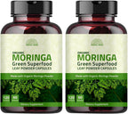 Hebhac Herbs Cápsulas de Moringa Ecológica 120 Cápsulas 1000mg