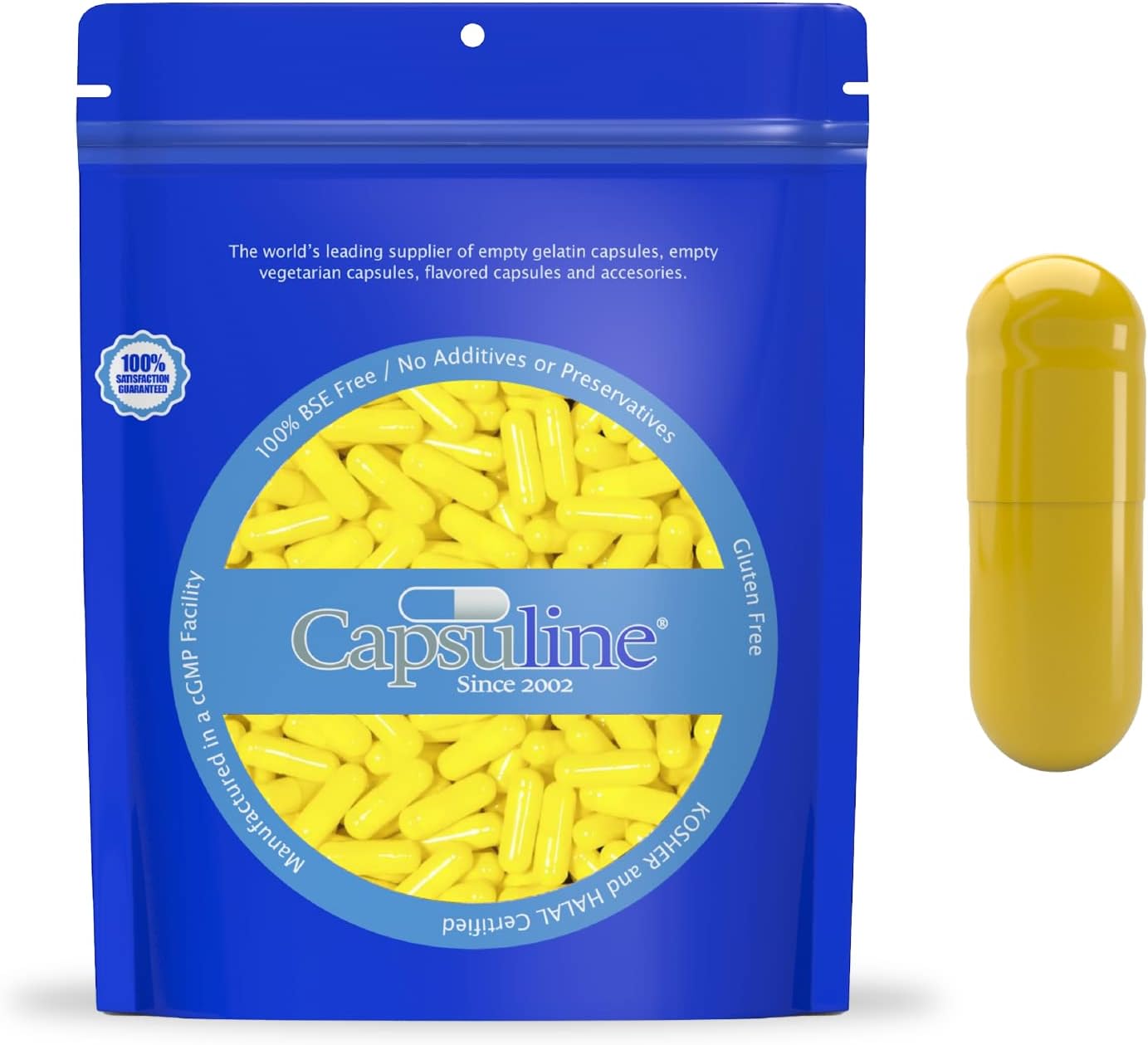 Cápsulas de gelatina vacías rojas tamaño 0 - 500 uds. - Capsuline