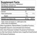 Life Solutions Vitamina B2 - Suplemento Líquido de Riboflavina 50 mg - 473 ml