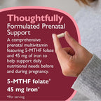 Celebrate Vitamins Multivitamínico Prenatal Bariátrico con Folato, Hierro, Yodo y Colina - 60 Cápsulas