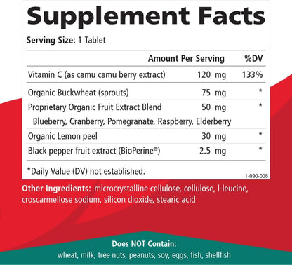 Whole-C Vitamina C Alimento Integral - 30 Comprimidos – Image 5