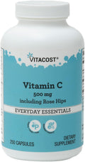 Vitacost Vitamin C with Rose Hips, 250 Capsules