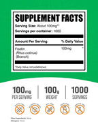 Fisetin en Polvo - Suplemento Antioxidante, 100mg por Ración, Puro y Sin Gluten, 100g (Pack de 1)