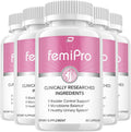 FemiPro Supplement - Probiótico para la Salud Urinaria y Microbioma (5 Pack - 300 Cápsulas)