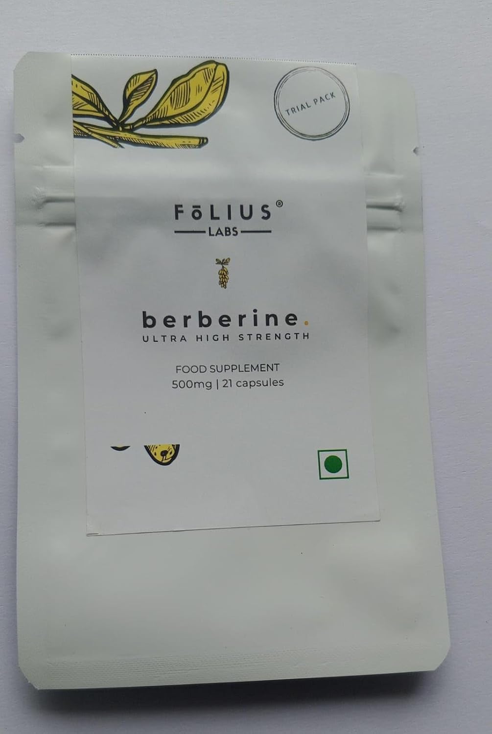 Berberina HCl 97% Pura 500mg - HIMABERB™ - 21 Cápsulas (Trial Pack)