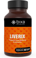 bixa BOTANICAL Liverix Cápsulas - Guduchi (Giloy), Phyllanthus niruri, Kutaki Extracto - 60 Cápsulas Veganas (450 mg)