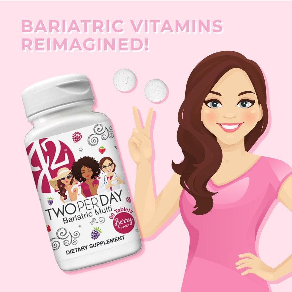 J2 Multivitamínico Masticable Dos al Día - Sabor Baya - 60 Comprimidos (30 Días)