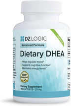 Fórmula Avanzada de DHEA del Dr. Dzugan :: Sin Gluten, Certificado GMP :: 25mg 60 Cápsulas :: Energía, Estado de Ánimo, Función Cognitiva