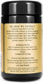 Sun Potion He Shou Wu en polvo – Extracto concentrado 10:1 200g – Raíz de Fo-Ti (Polygonum multiflorum) – Tónico tradicional chino