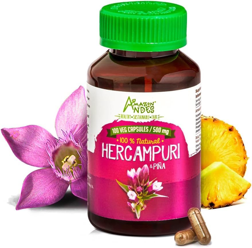 Hercampuri Cápsulas 1500mg | Suplemento Vegano de Origen Peruano