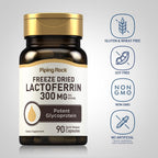 Piping Rock Lactoferrina 300mg | 90 Cápsulas | Liofilizada
