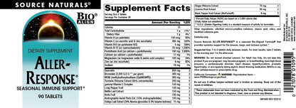 Source Naturals Aller-Response - Apoyo Inmunológico Estacional - 90 Comprimidos – Image 4