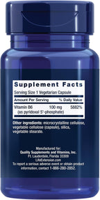 Life Extension Piridoxal 5'-Fosfato - Vitamina B6 Activa 100 mg - 60 Cápsulas Vegetarianas