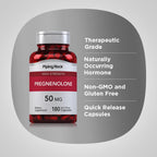 Piping Rock Pregnenolona 50 mg | 180 Cápsulas | Suplemento para Apoyo Hormonal | Sin OGM, Sin Gluten